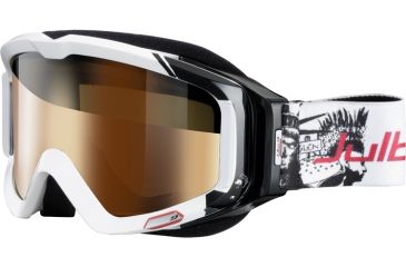 Image of Julbo Glenak Rx Insert Goggles - White/Black Frame, Camel lens 70350110
