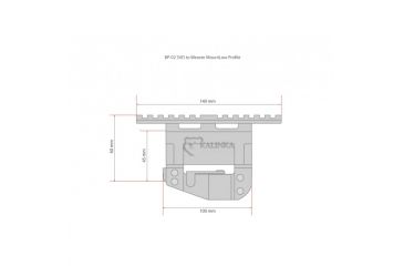 Image of Kalinka Optics BP-02 AK Universal to Weaver Mount, Low Profile, Black, AMBP02U