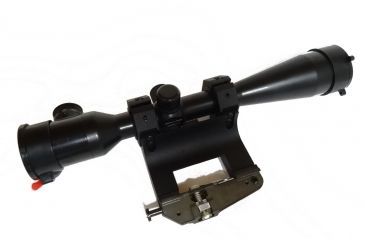 Image of Kalinka Optics KOM 10x42 Illuminated 1000m Reticle Rifle Scope, Side Parallax, 59mm Universal AK and SVD Mount, Black, GSKOM1042LP59