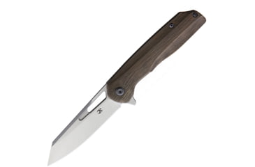 Image of Kansept Knives Shard Frameock Limited Edition Folding Knife, 3.5 satin finish CPM S35VN stainless blade, Bronze textured titanium handle, K1006A1