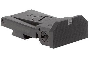 Image of Kensight BoMar BMCS 1911 Chrome Moly Steel Sight, Beveled Serrated Blade, Black, 860-005