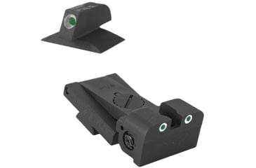 Image of Kensight Bomar BMCS Adjustable Target 1911 Rear Night Sight Set w/ Deep Sight Notch 0.120in w/Square Blade, Black, 970-096