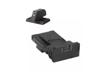 Image of Kensight Bomar BMCS in3 Tritium Barin 1911 Night Sight w/ 0.200in Tritium Flat Base Front Sight, Black, 960-038