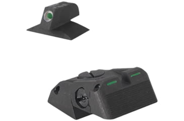 Image of Kensight DAS Serrated Blade Adjustable Rear 1911 Night Sight, Fully Adjustable, Bar-Dot-Bar Tritium w/White Outlines, Black, 970-628