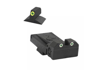 Image of Kensight LPA TRT Contoured Tritium Adjustable Rear Night Sight, Green, 990-255