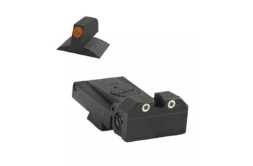 Image of Kensight LPA TRT Contoured Tritium Adjustable Rear Night Sight, Orange, 980-255