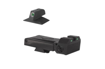 Image of Kensight Ruger SR1911 Adjustable Contoured Base Tritium Night Sight Set, Black, 972-263