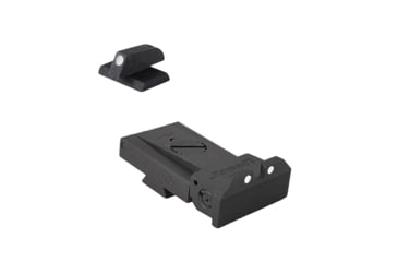 Image of Kensight Ruger SR1911 Adjustable Flat Base Arctic White Dot Sight Set, Black, 962-066