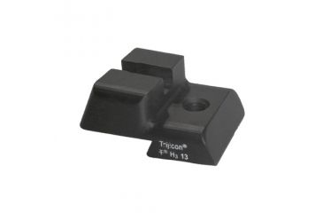 Image of Kensight SLAM Dot Fixed Rear Sight, Designed for One-Handed Cocking/Cycling of Slide, fits Novak LoMount Sight Dovetail, Matte Black, Green Tritium Dots 860-668
