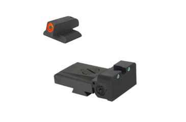 Image of Kensight Springfield Rounded Blade Tritium Rear Sight, Orange, 981-253