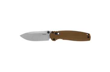Image of Kershaw Broadside Folding Knife, 3.50in, D2 Steel, Spear Point Blade, G10 Flat Dark Earth Handle, 2052