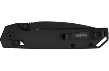 Image of Kershaw Iridium Folding Knife, 3.40in, D2 Steel, Spear Point, Gray Anodized, Black Stonewashed, 2038BLK