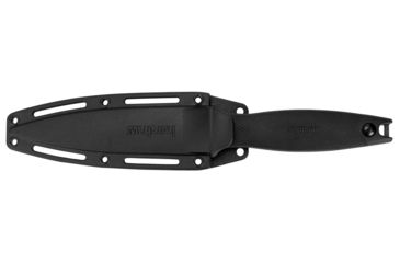 Image of Kershaw Secret Agent Fixed Blade Knife, 4.4in SS Blk-Oxide Spear Point, Black, Rubberized, 4007