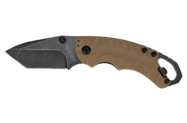 Image of Kershaw Shuffle II Folding Knife, 2.6in, 8Cr13MoV, BlackWash, Tan Glass-filled Nylon Handle, Box, 8750TTANBW