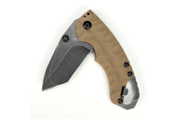 Image of Kershaw Shuffle II Folding Knife, 2.6in, 8Cr13MoV, BlackWash, Tan Glass-filled Nylon Handle, Box, 8750TTANBW