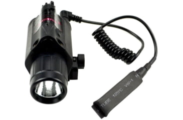 Image of Kexuan Tac Light and Red Laser Sight Combo w/ Remowable Switch, 220 Lumens, Black, FLRL01