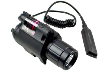 Image of Kexuan Tac Light and Red Laser Sight Combo w/ Remowable Switch, 220 Lumens, Black, FLRL01