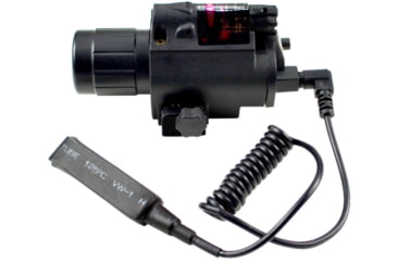 Image of Kexuan Tac Light and Red Laser Sight Combo w/ Remowable Switch, 220 Lumens, Black, FLRL01