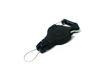 Image of Key-Bak Small Carabiner Gear Tether, 36 in, w/Stainless Steel Bottle Opener, Black 0KC1-0A21