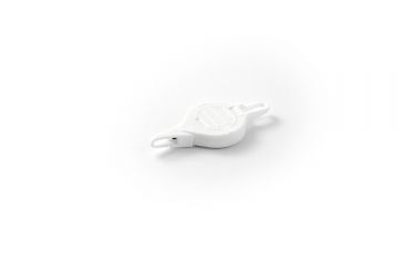 Image of Key-Bak Z-Bak Flex-Hook Retractable Reel w/ 36in Nylon Cord, Flexible Mini-Carabineer Attachment, Flexible ID Flex-Hook, White 0116-301