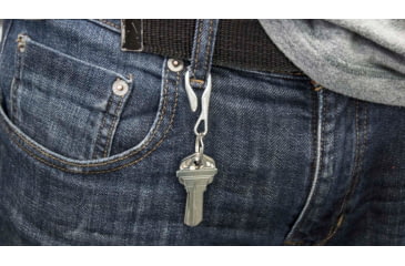 Image of KeySmart KeySmart Key Dangler Belt Loop Clip, Stainless, KS805-SS