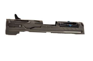 Image of Killer Innovations Flux Raider/Velocity Defence Sig P320 F 9mm Charging Handle Pistol Slide, V1, DLC, Gray, SIGSL644MDC