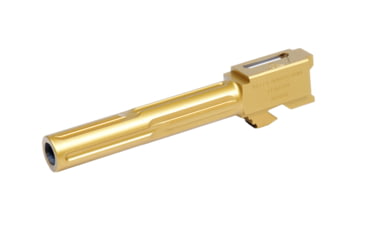 Image of Killer Innovations Velocity Defense Glock 17 Gen 5 9mm Luger Non-Threaded Pistol Barrel, 4.4 inch, 1-10 Twist, Gold, GLKBN378GLD