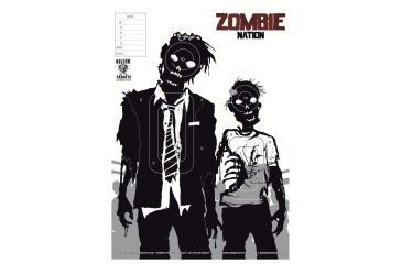 Image of Killer Targets Zombie Nation Double Zombie Shooting Target - 12 Pack KT-012-DBLZ