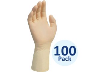Image of Kimberly Clark Kimtech G3 Hand-Specific Latex Gloves, 50 Lefts and 50 Rights per Bag, Powder-Free, Natural Color, 10, 100 Pack, HC1410/32933-742