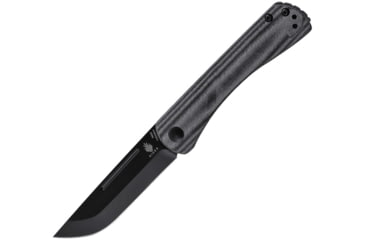 Image of Kizer Cutlery Pinch Folder Black Micarta Folding Knife, 3 black finish Bohler N690 stainless blade, Black micarta handle, V3009N4