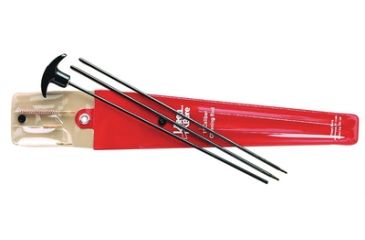 Image of KleenBore Steel Saf-T-Clad Coated Cleaning Rods, 34in, .17 Smallbore, 3 sections, Red, 1010212