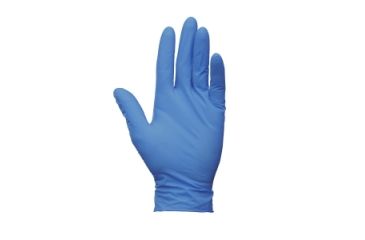 Image of Kleenguard G10 Arctic Blue Nitrile Gloves, Blue, XL 90099