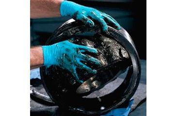 Image of Kleenguard G10 Blue Nitrile Gloves, Blue, Medium 57372