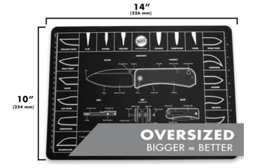 Image of Knafs Shop Mat/Mouse Pad, 14x10in, Black, KNAFS-00003