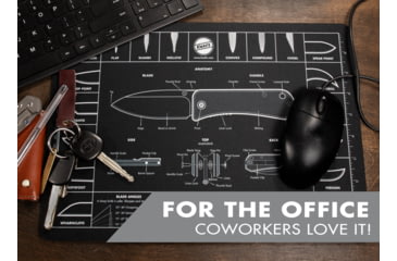 Image of Knafs Shop Mat/Mouse Pad, 14x10in, Black, KNAFS-00003