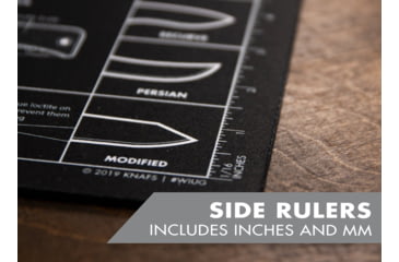 Image of Knafs Shop Mat/Mouse Pad, 14x10in, Black, KNAFS-00003