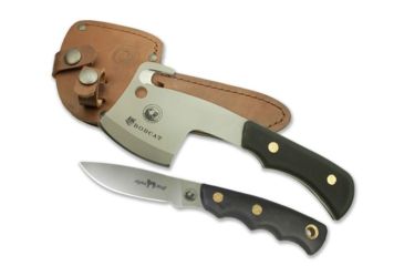Image of Knives of Alaska Bobcat D2 Mini-Hatchet Combo, Black 00970FG
