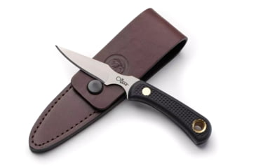 Image of Knives of Alaska Cub Bear Fixed Blade Knife, 2.75in, CPM MagnaCut Stainless Steel, Caping Blade, Santoprene, Black Handle, 00023FG