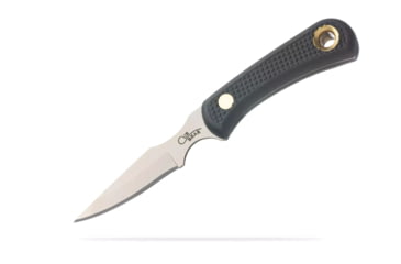Image of Knives of Alaska Cub Bear Fixed Blade Knife, 2.75in, CPM MagnaCut Stainless Steel, Caping Blade, Santoprene, Black Handle, 00023FG