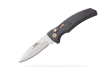 Image of Knives of Alaska Eagle Auto Automatic Folding Knife, 2.9in, CPM MagnaCut Stainless Steel, Spear Point Blade, G10, Black Handle, 00957FG