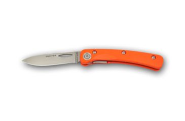Image of Knives of Alaska Featherlight Hunter D2 Knife, G-10 Handle w/ Clip, Hunters Orange, 00450FG