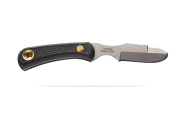 Image of Knives of Alaska Muskrat Fixed Blade Knife, 2.25in, Magnacut Stainless Steel, Round Tip Blade, Suregrip, Black, 00054FG