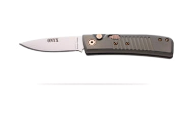 Image of Knives of Alaska Onyx Auto Automatic Folding Knife, 2.6in, CPM MagnaCut Stainless Steel, Drop Point Blade, G10, Black/OD Handle, 00953FG