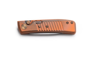 Image of Knives of Alaska Onyx Auto Automatic Folding Knife, 2.6in, CPM MagnaCut Stainless Steel, Drop Point Blade, G10, Orange/Black Handle, 00955FG