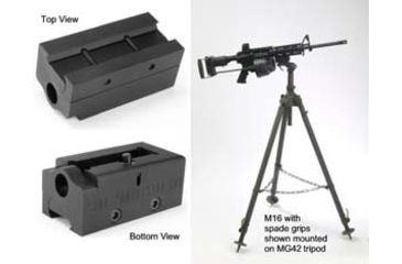 Image of KNS Precision MG42 Tripod to Picatinny Rail Adapter, Black ADAPTERP