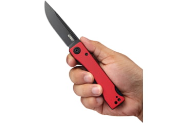 Image of Kubey Akino Lockback. Red. Black.