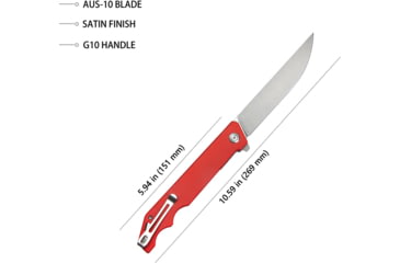 Image of Kubey Pylades Linerlock Red, KUB253F