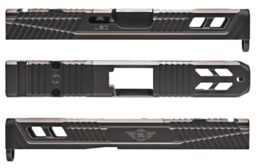 Image of L2D Combat Catalyst Slide RMR Ready, Fits Glock 19 Gen 5, DLC Metallic Grey, LD-S-C-195-MG