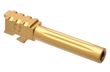 Image of L2D Combat Glock 19 Precision Match Fluted Barrel, Titanium Nitride, LD-BBL-PM-19-F-TIN