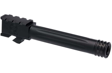 Image of L2D Combat Precision Match Fluted/Threaded Barrel, Glock 19, Black, LD-BBL-PM-19-FT-BLK